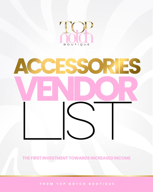 Accessories Vendor List