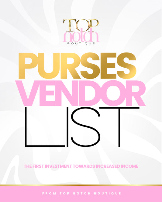 Purses Vendor List